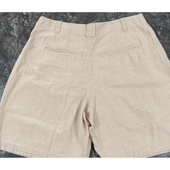 Free People Womens Say So Pleated Trouser Shorts Cotton Pebble Sz 6 - Picture 8 of 13